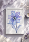 Full Bloom Layered Watercolor Art Print