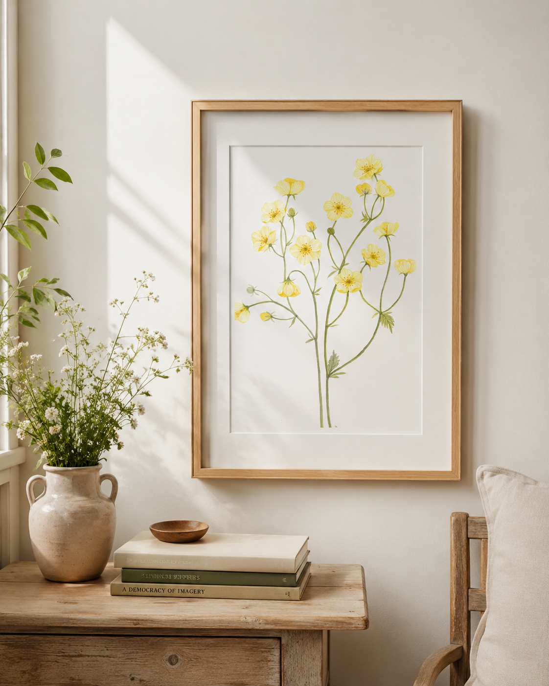 Buttercup Watercolor Art Print