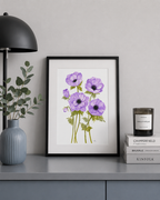 Anemone Watercolor Artwork