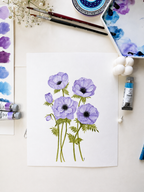 Soft Meadows Art Print Set (set of 3)