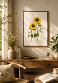 Sunflower Watercolor Art Print
