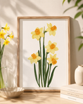 Daffodils Watercolor Art Print