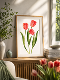 Tulip Watercolor Art Print