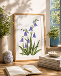 Bluebell Watercolor Art Print