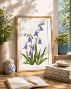 Bluebell Watercolor Artwork