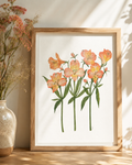 Alstroemeria Watercolor Art Print