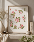 Soft Pink Layered Watercolor Pattern Print